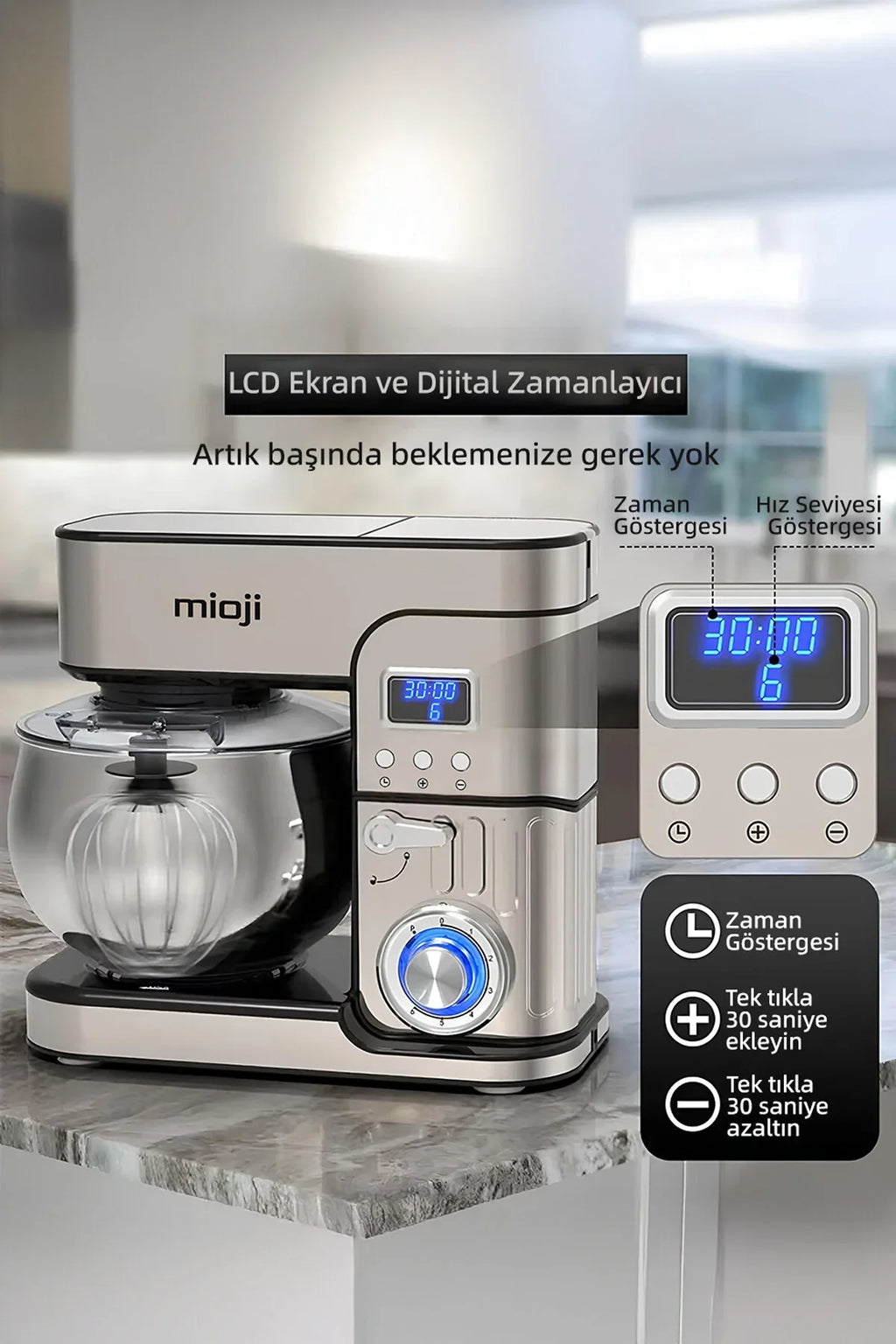 Mio MX10 6L 1500W İnox 3'ü 1 Arada Mutfak Şefi 
