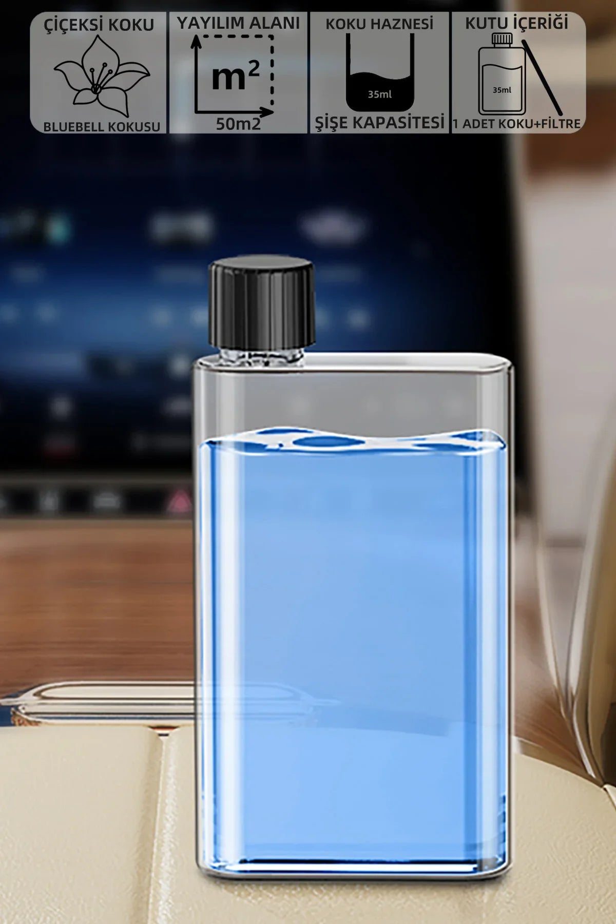 Mio SS18 Şarjlı Araba ve Oda Kokusu Makinesi Siyah
