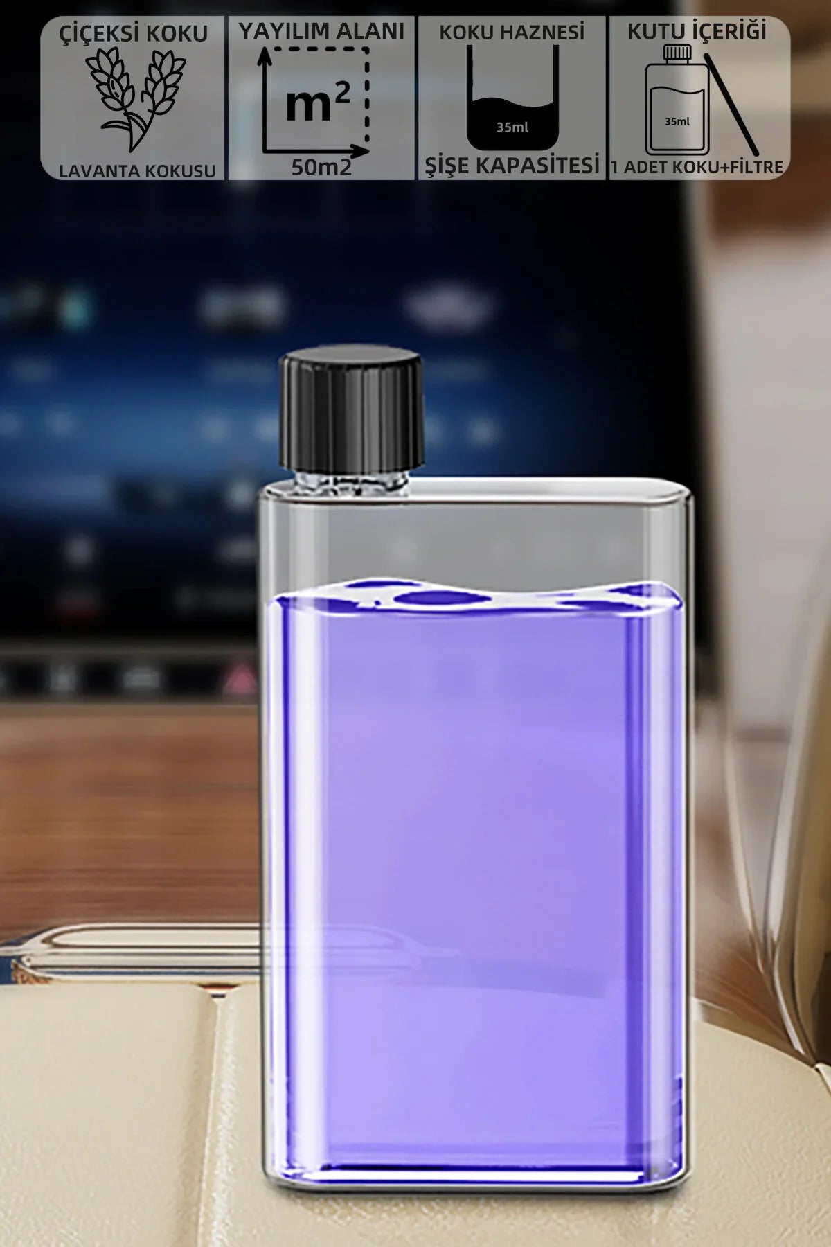 Mio SS18 Şarjlı Araba ve Oda Kokusu Makinesi Siyah