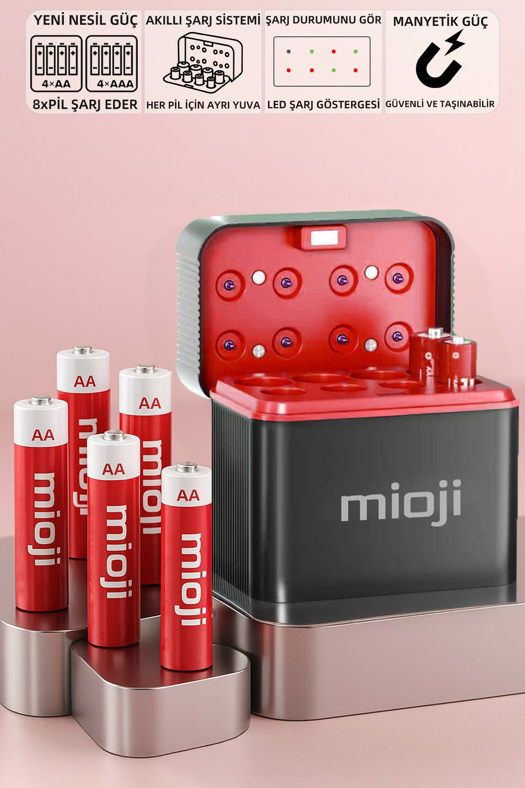 Mio BT12 Pil Şarj Cihazı Siyah