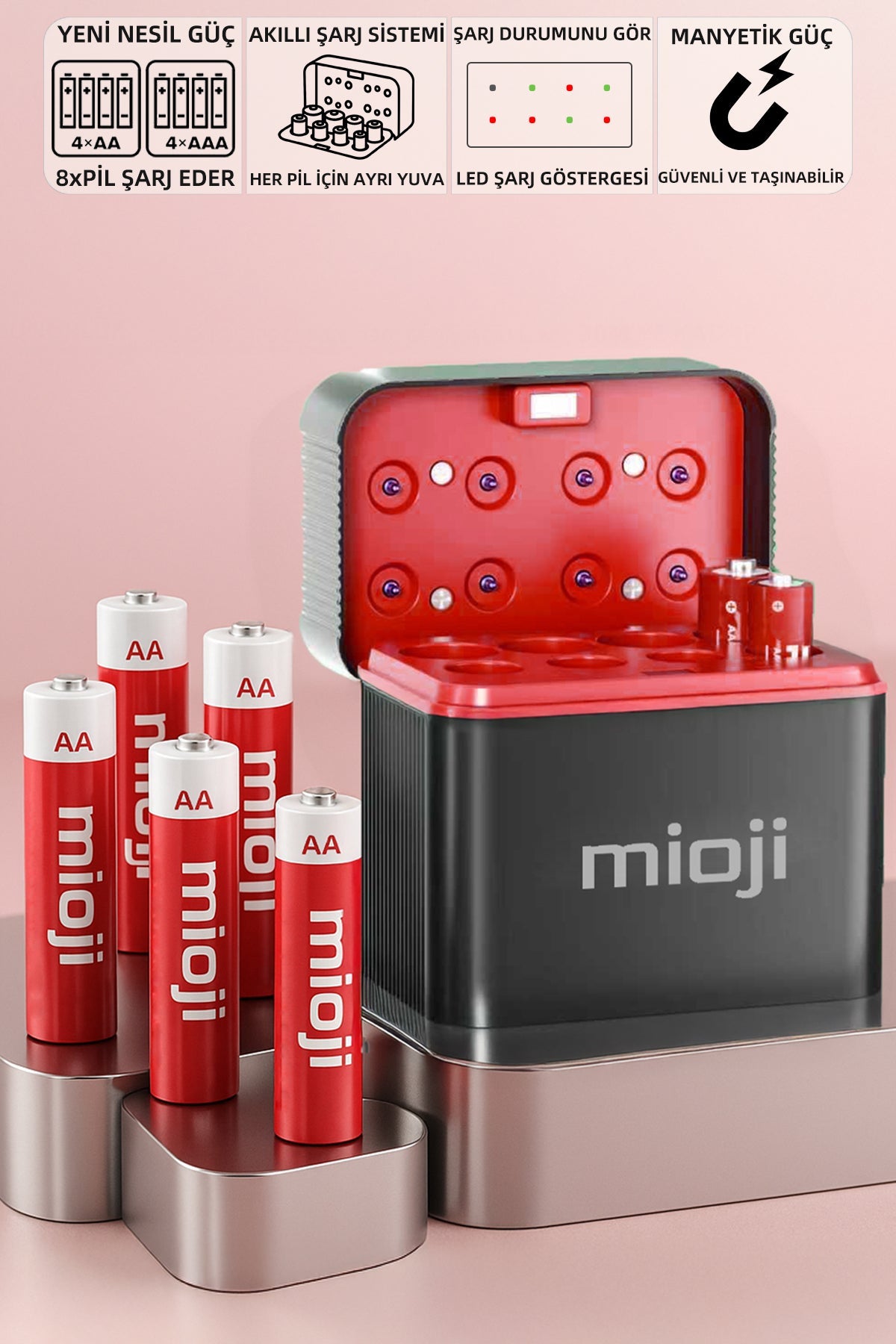 Mio BT12 Pil Şarj Cihazı Siyah