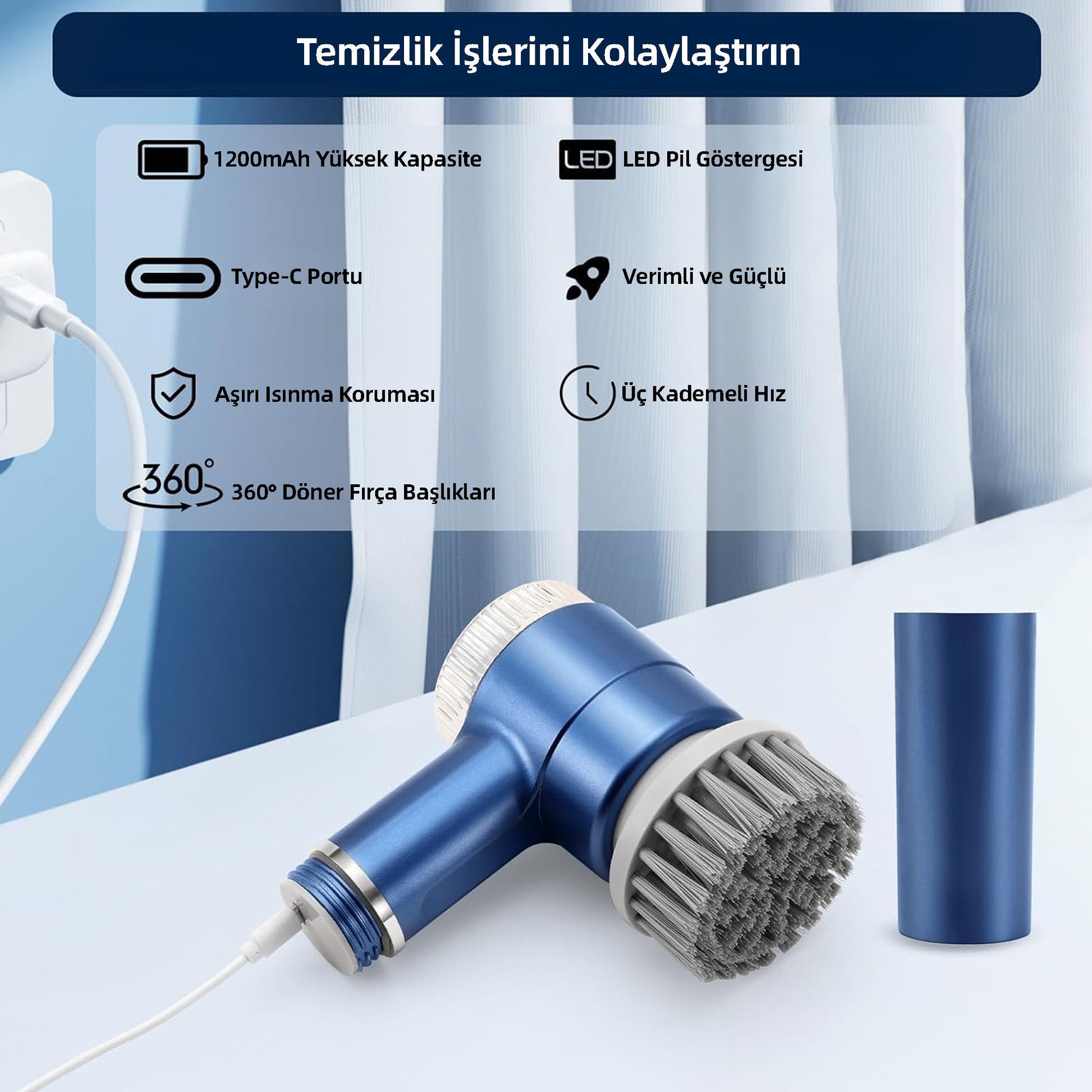 Mio CB160 Temizlik Fırçası Gri