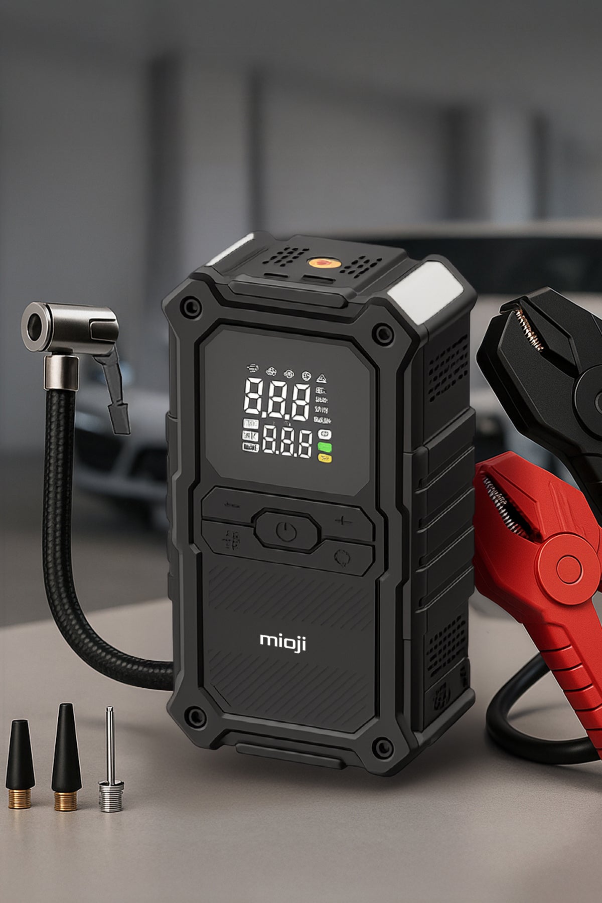 Mio D8H Premium 4in1 48000mAh 3000A Akü Takviye + Hava Pompası + Led Fener + Powerbank
