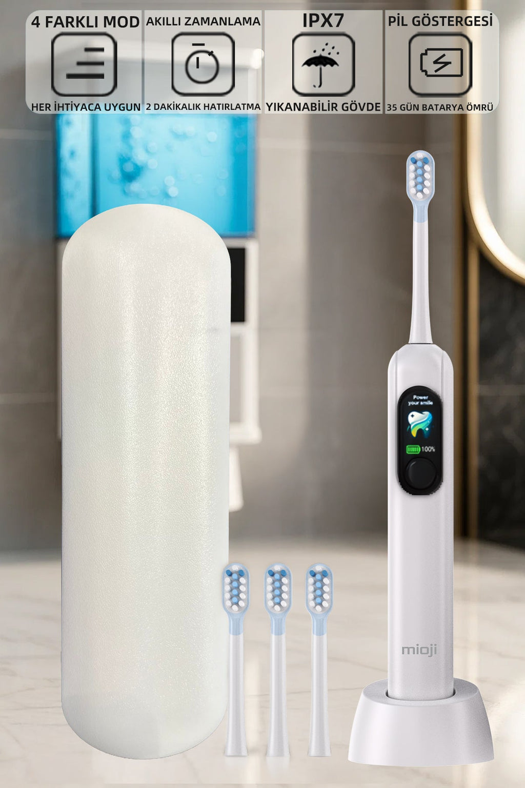 Oral B8 Care Diş Fırçası Beyaz