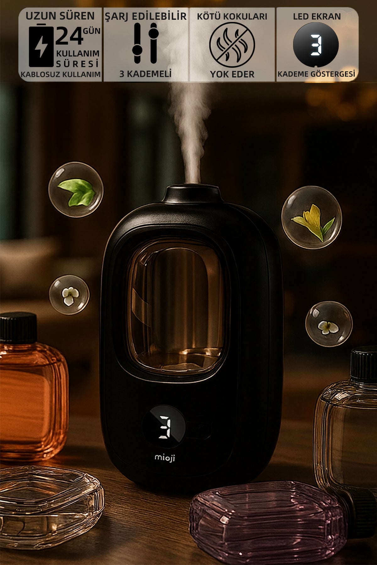 Mio Smell 2x Oda Koku Makinesi Siyah
